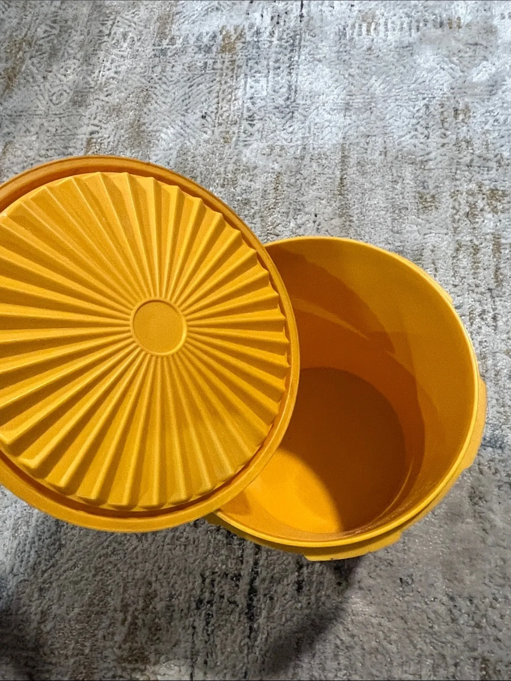 Tupperware bright yellow
